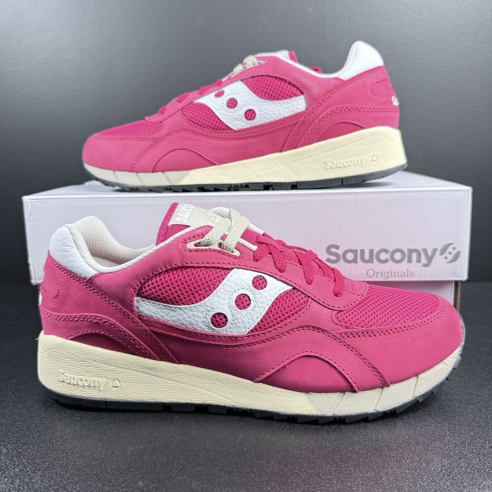 Saucony Shadow 6000 Shoes Casual‎ Athletic Men 11 Women 12.5 S70785-3 Red White